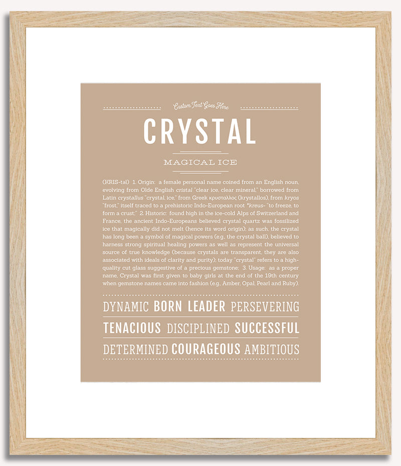 Crystal | Name Art Print