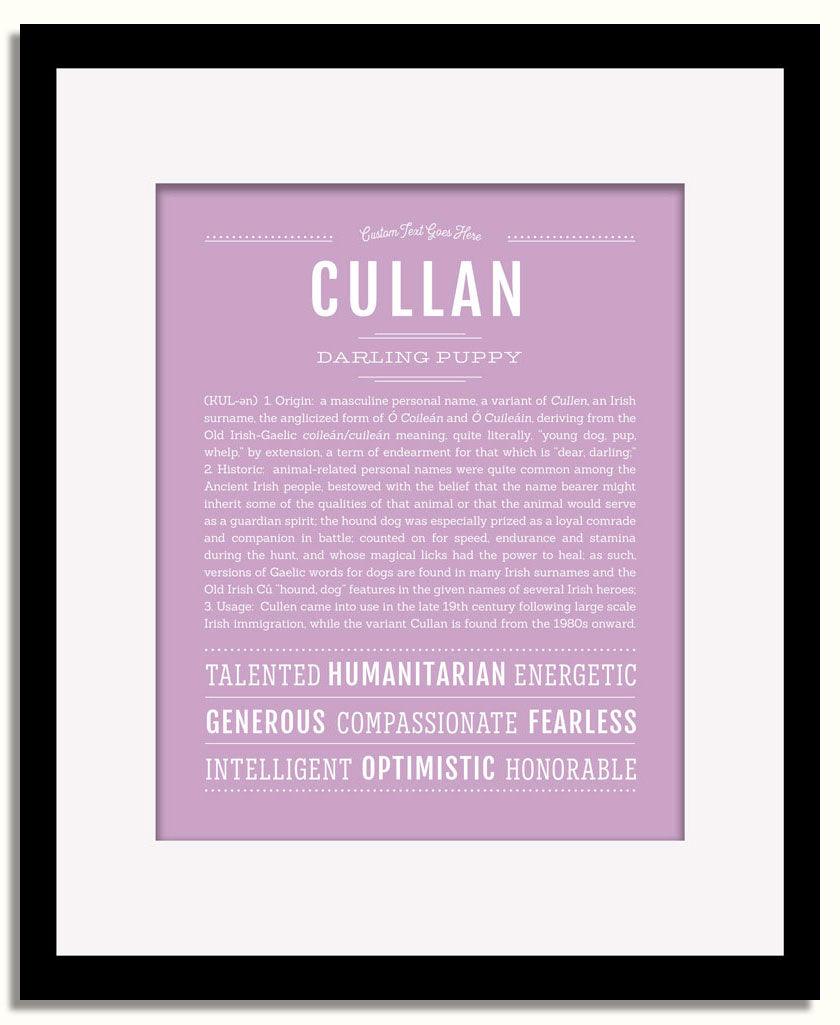 Frame Options | Lilac | Black Frame, Matted