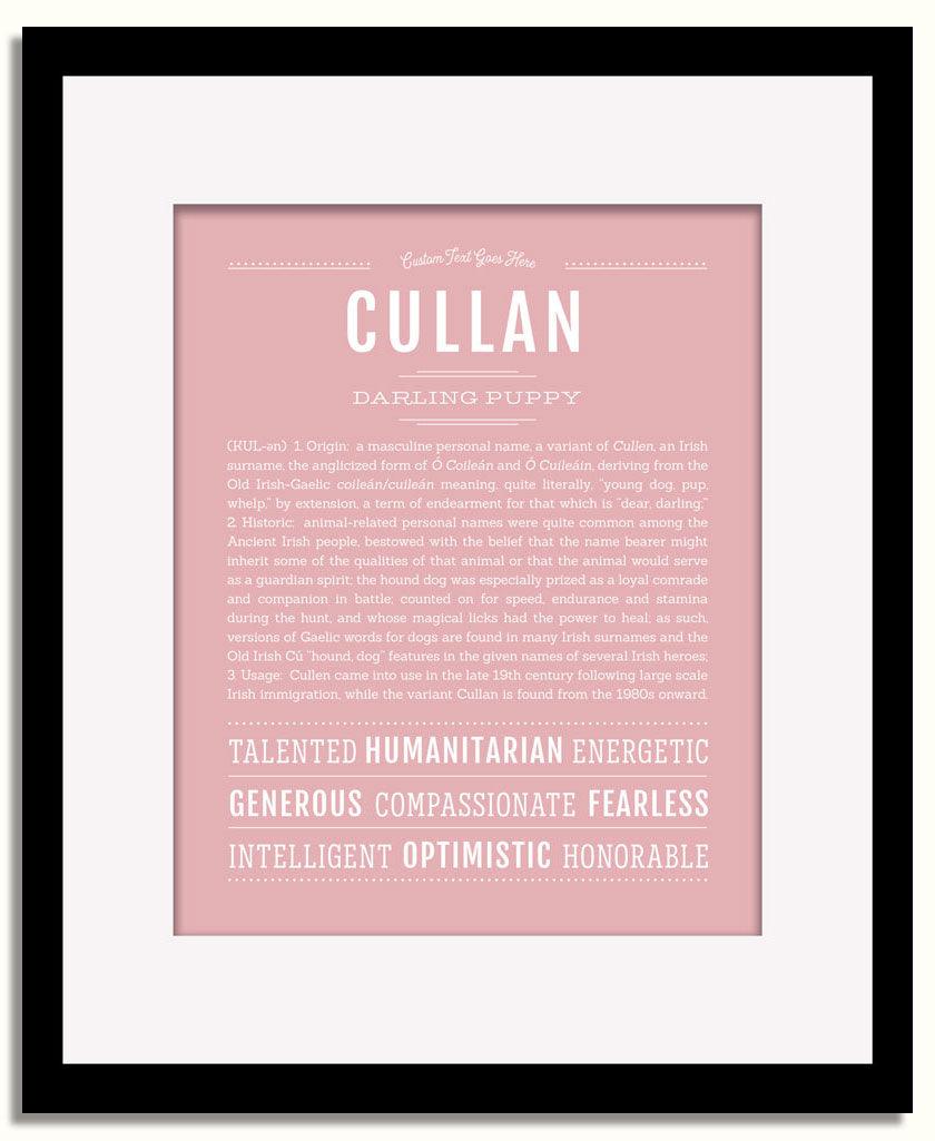 Frame Options | Dusty Rose | Black Frame, Matted