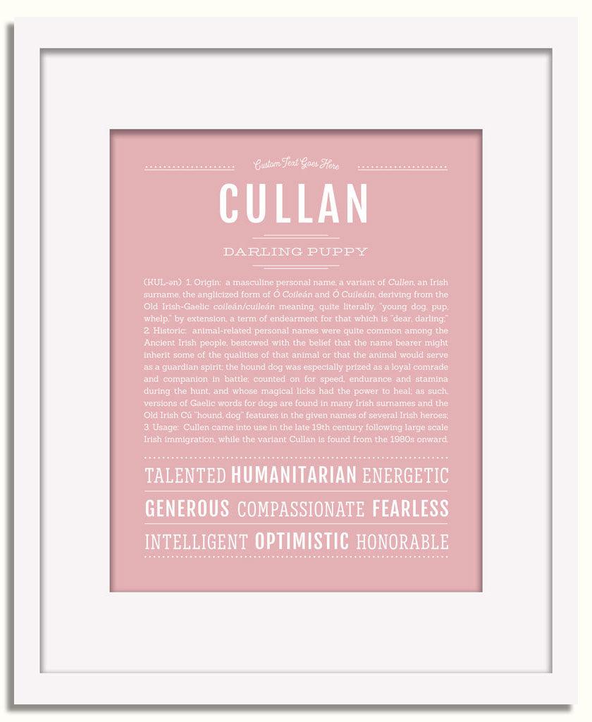 Frame Options | Dusty Rose | White Frame, Matted