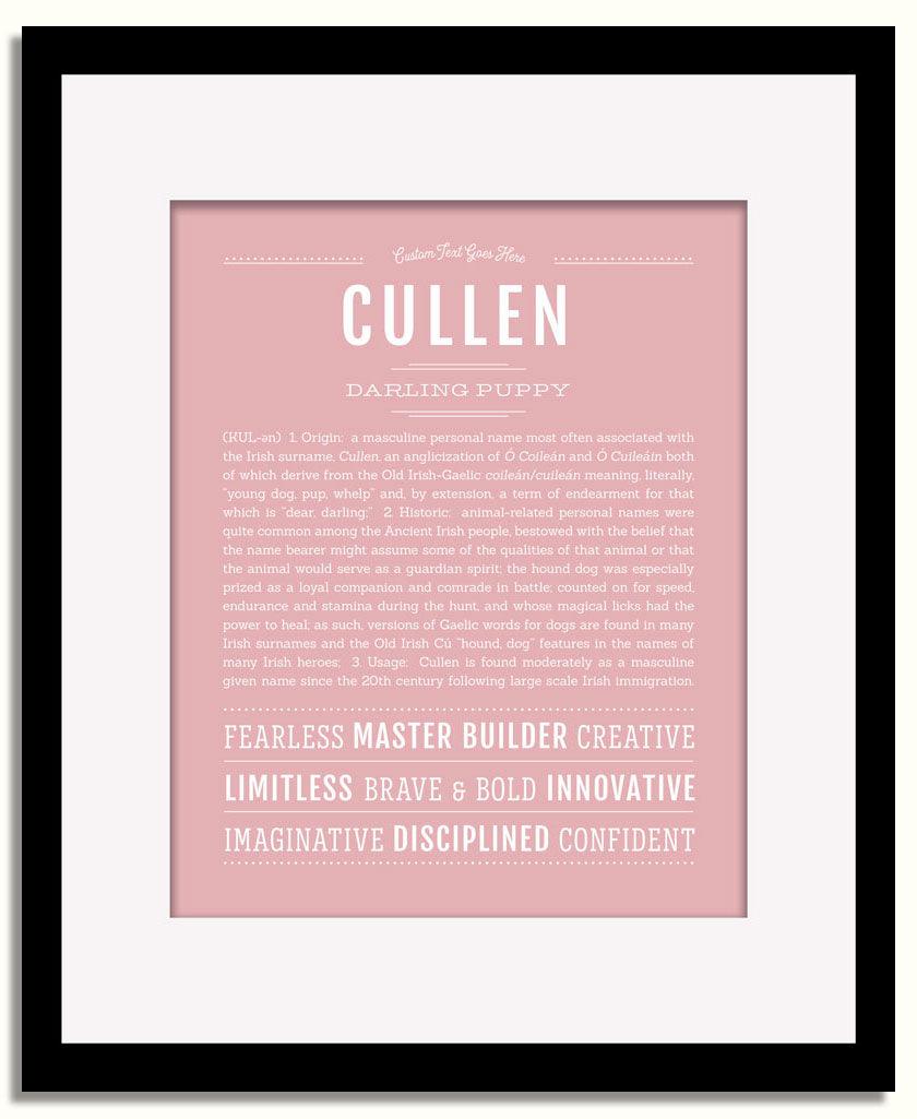 Frame Options | Dusty Rose | Black Frame, Matted