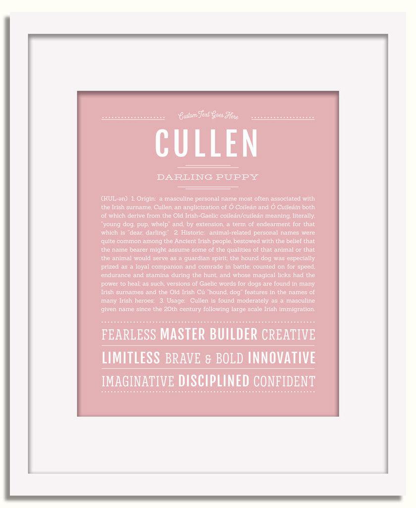 Frame Options | Dusty Rose | White Frame, Matted