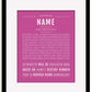 Frame Options | Dark Pink | Black Frame, Matted