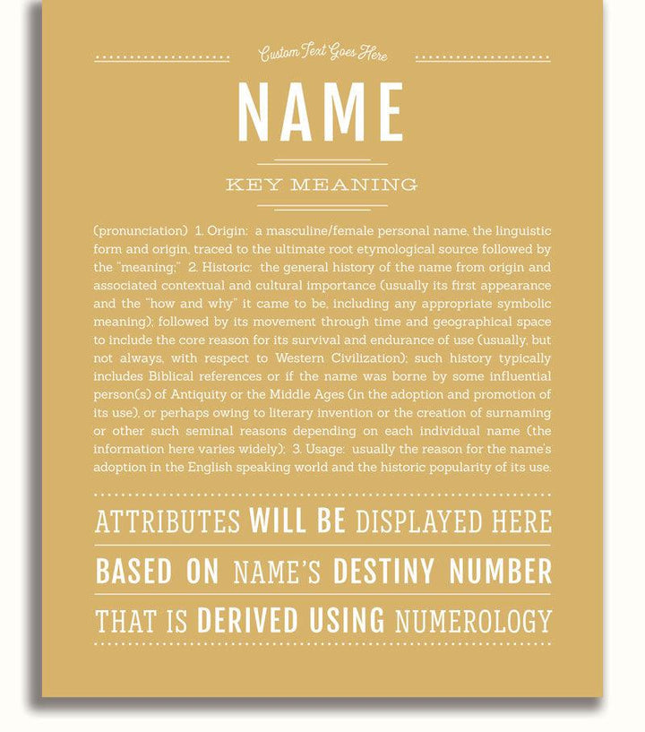 Unique Personalized Gifts | Name Meaning Art and Prints | Name Stories