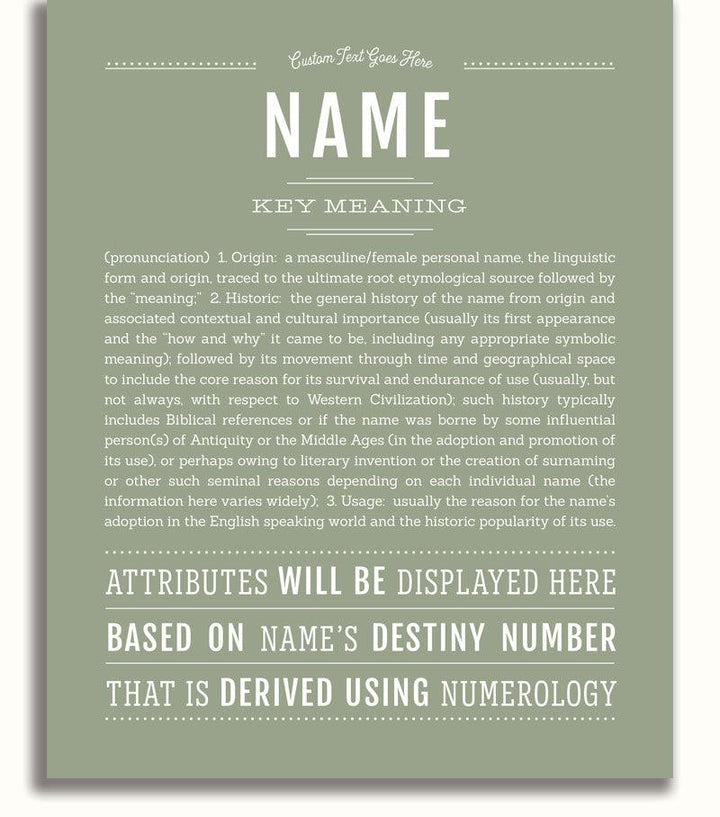 Unique Personalized Gifts | Name Meaning Art and Prints | Name Stories