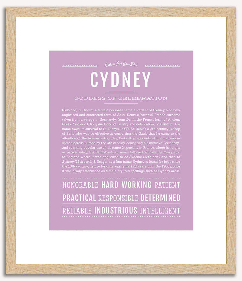 Cydney | Name Art Print