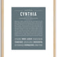 Cynthia | Name Art Print