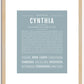 Cynthia | Name Art Print