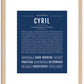 Cyril | Name Art Print