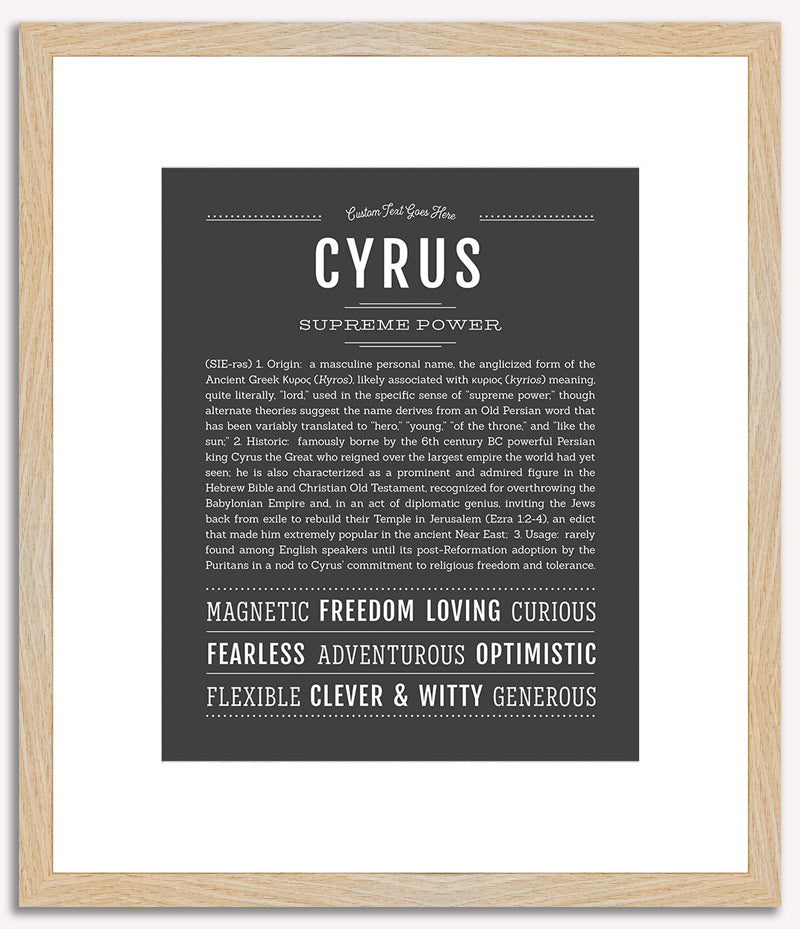 Cyrus | Name Art Print