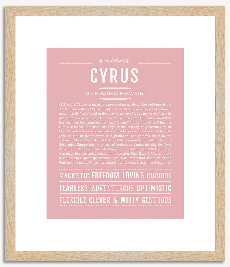 Cyrus | Name Art Print