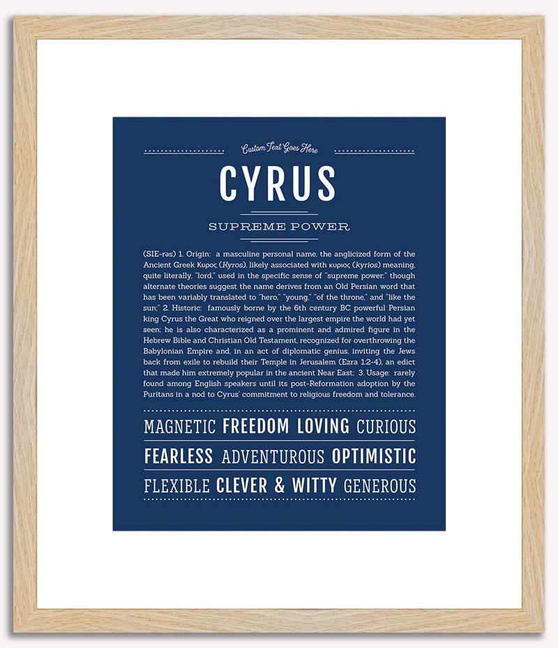 Cyrus | Name Art Print