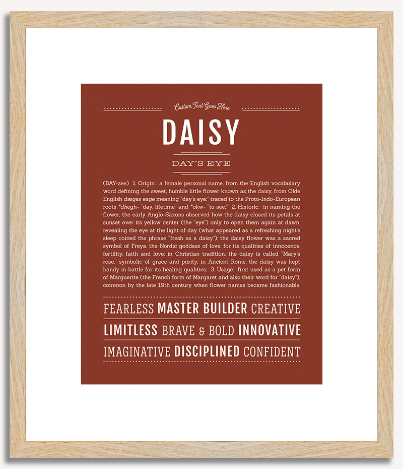 Daisy | Name Art Print