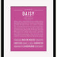 Frame Options | Dark Pink | Black Frame, Matted