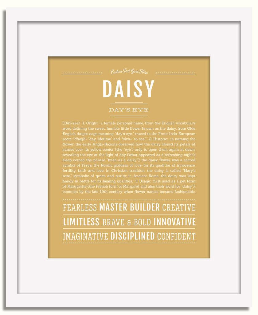 Frame Options | Matte Gold | White Frame, Matted