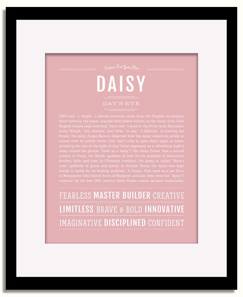 Frame Options | Dusty Rose | Black Frame, Matted