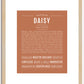 Daisy | Name Art Print