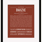 Daizie | Name Art Print