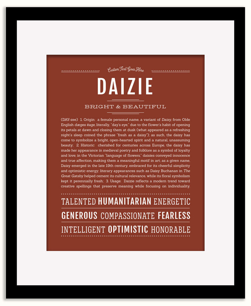 Daizie | Name Art Print