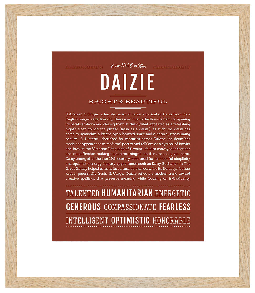 Daizie | Name Art Print