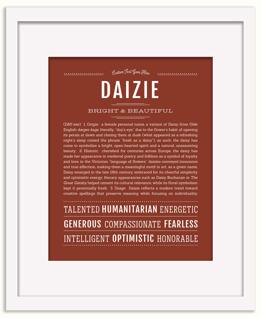 Daizie | Name Art Print