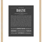 Daizie | Name Art Print