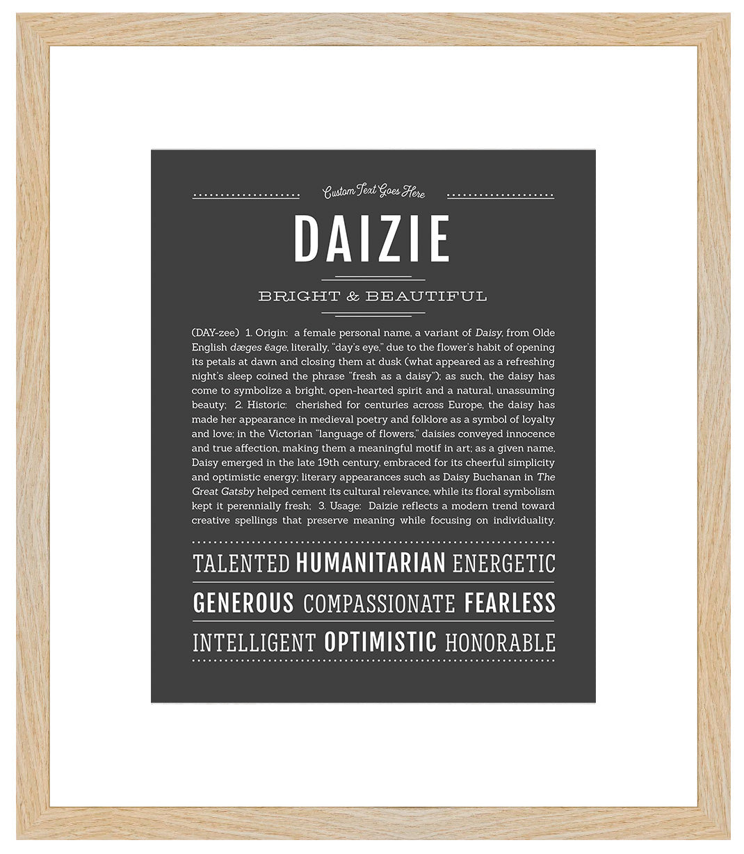 Daizie | Name Art Print