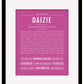 Daizie | Name Art Print