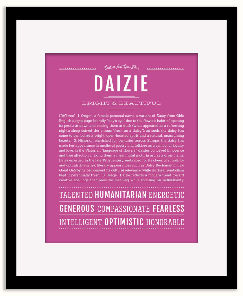 Daizie | Name Art Print