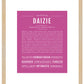 Daizie | Name Art Print