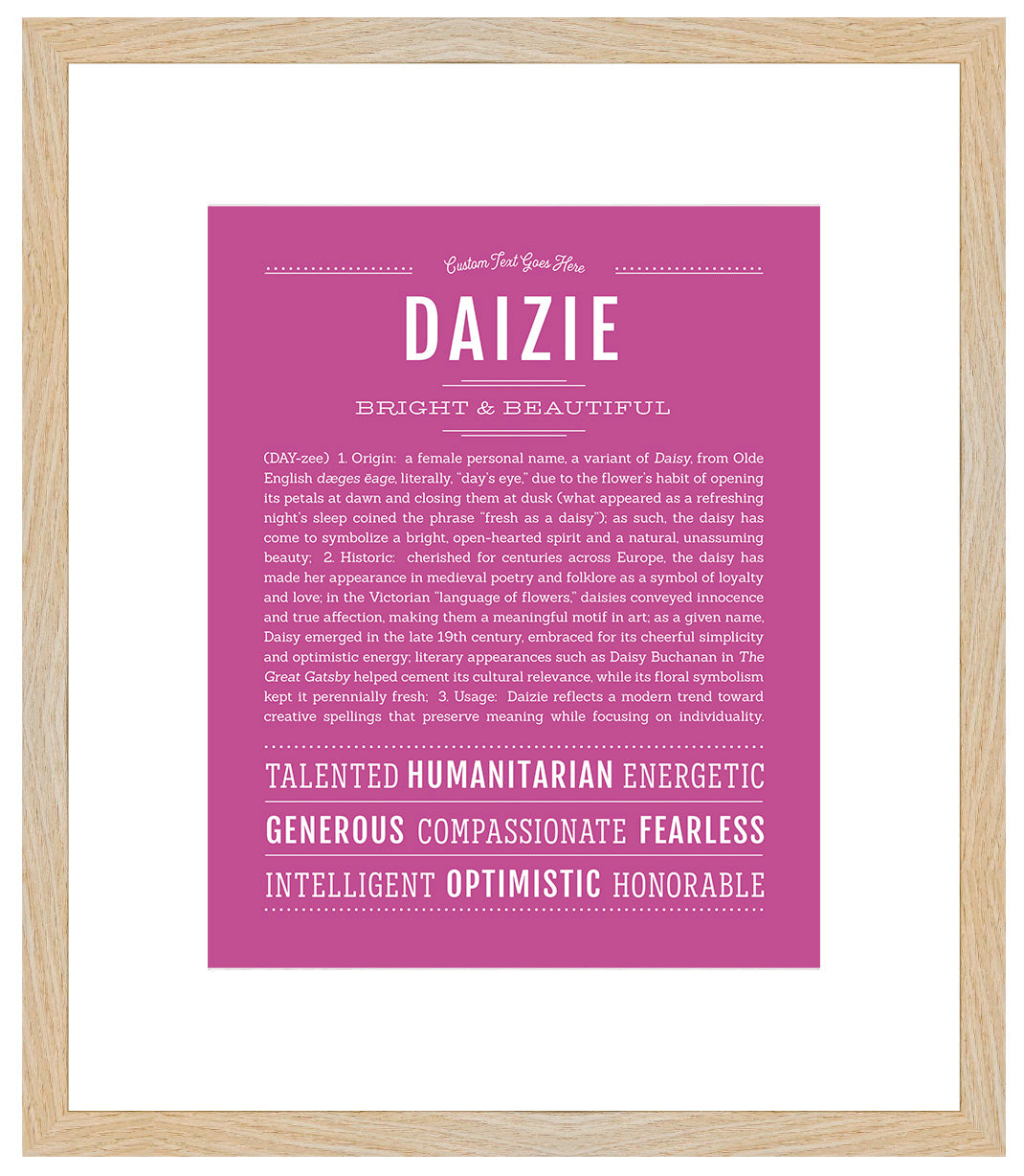 Daizie | Name Art Print
