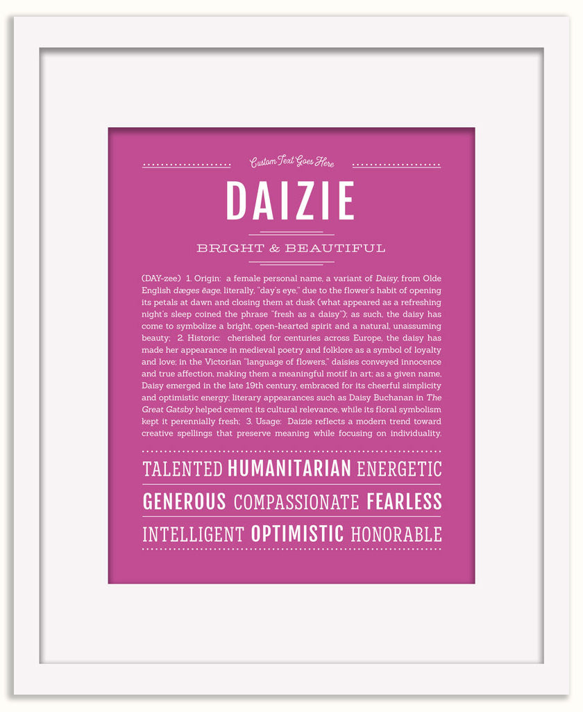 Daizie | Name Art Print