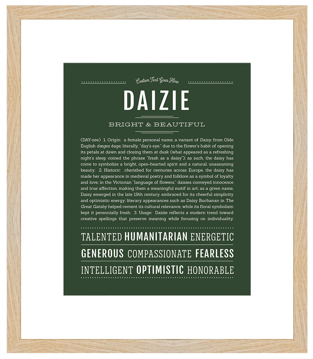 Daizie | Name Art Print