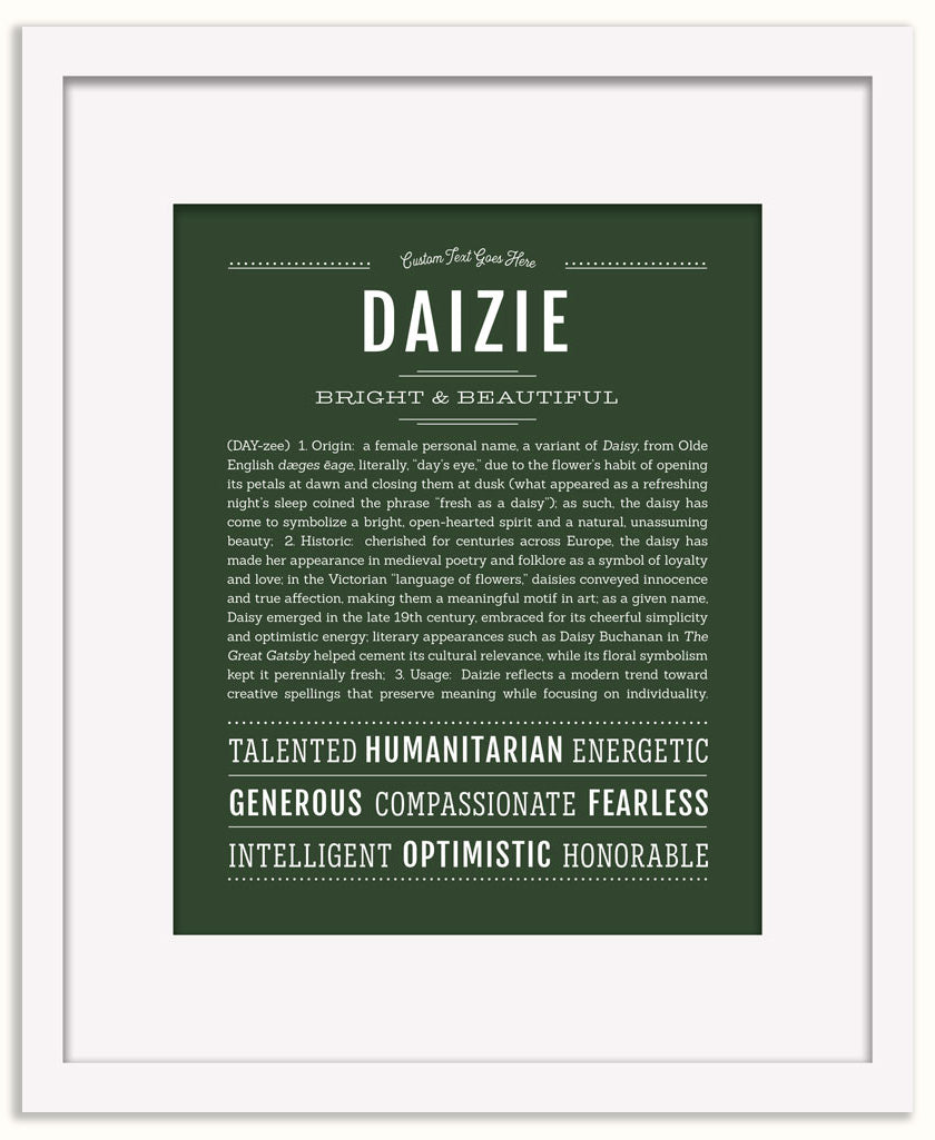 Daizie | Name Art Print