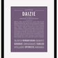 Daizie | Name Art Print