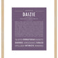 Daizie | Name Art Print