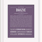 Daizie | Name Art Print