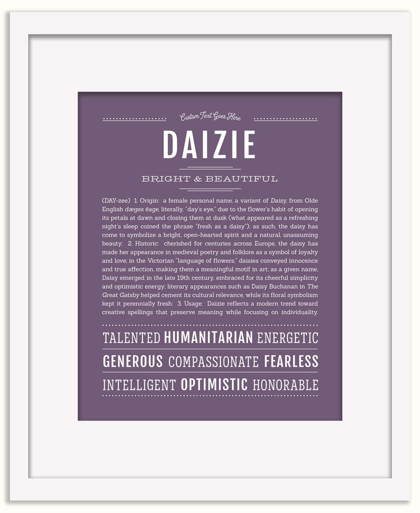 Daizie | Name Art Print
