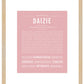 Daizie | Name Art Print