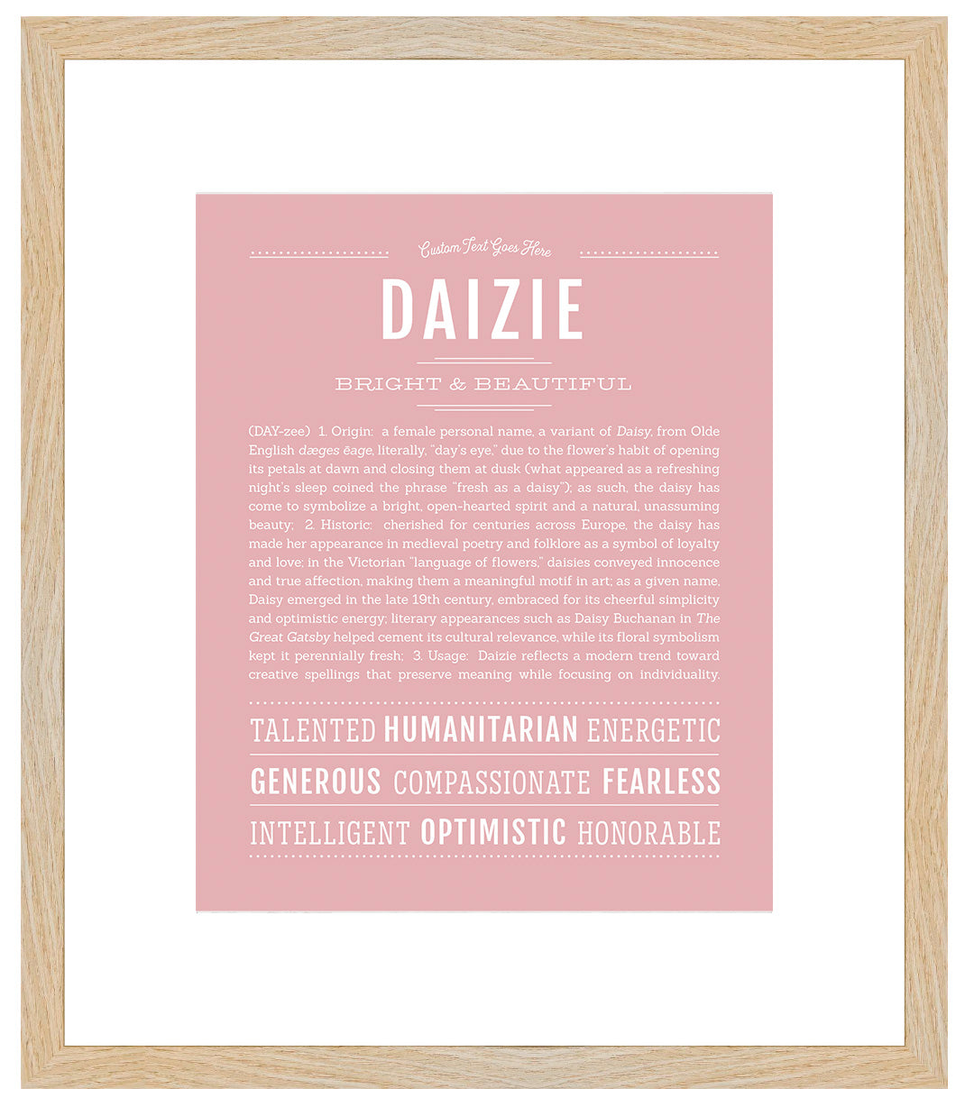 Daizie | Name Art Print