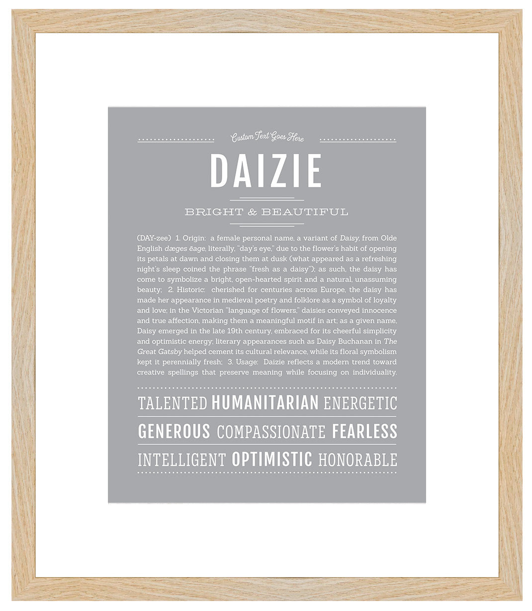 Daizie | Name Art Print