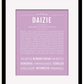 Daizie | Name Art Print