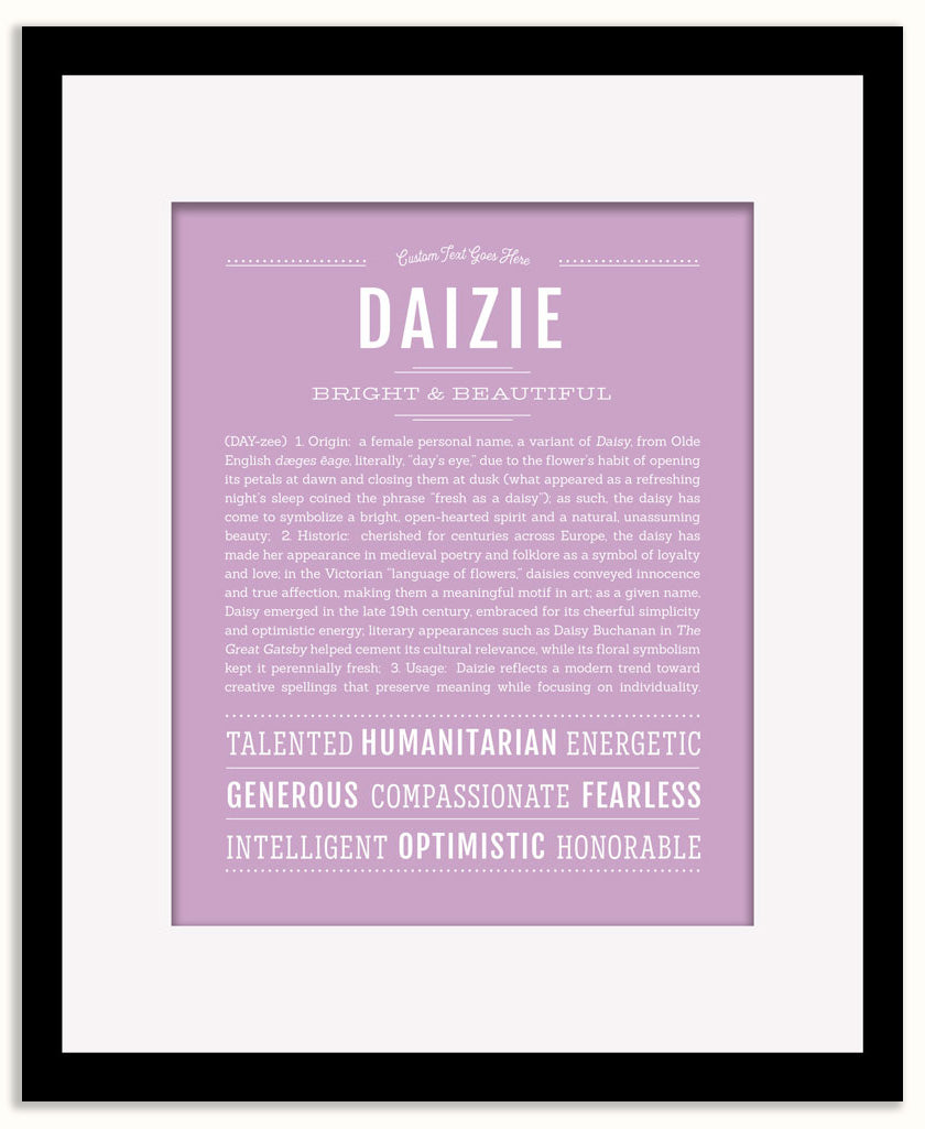 Daizie | Name Art Print