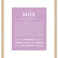 Daizie | Name Art Print