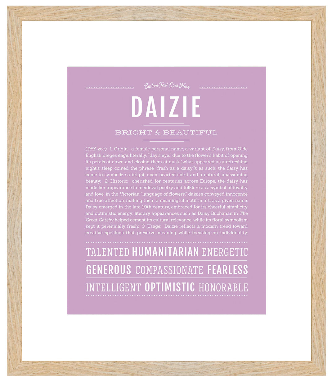 Daizie | Name Art Print