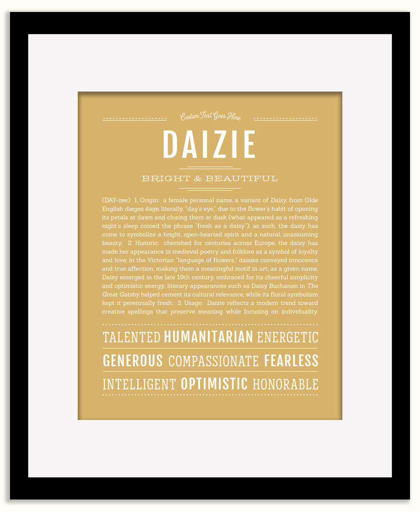 Daizie | Name Art Print