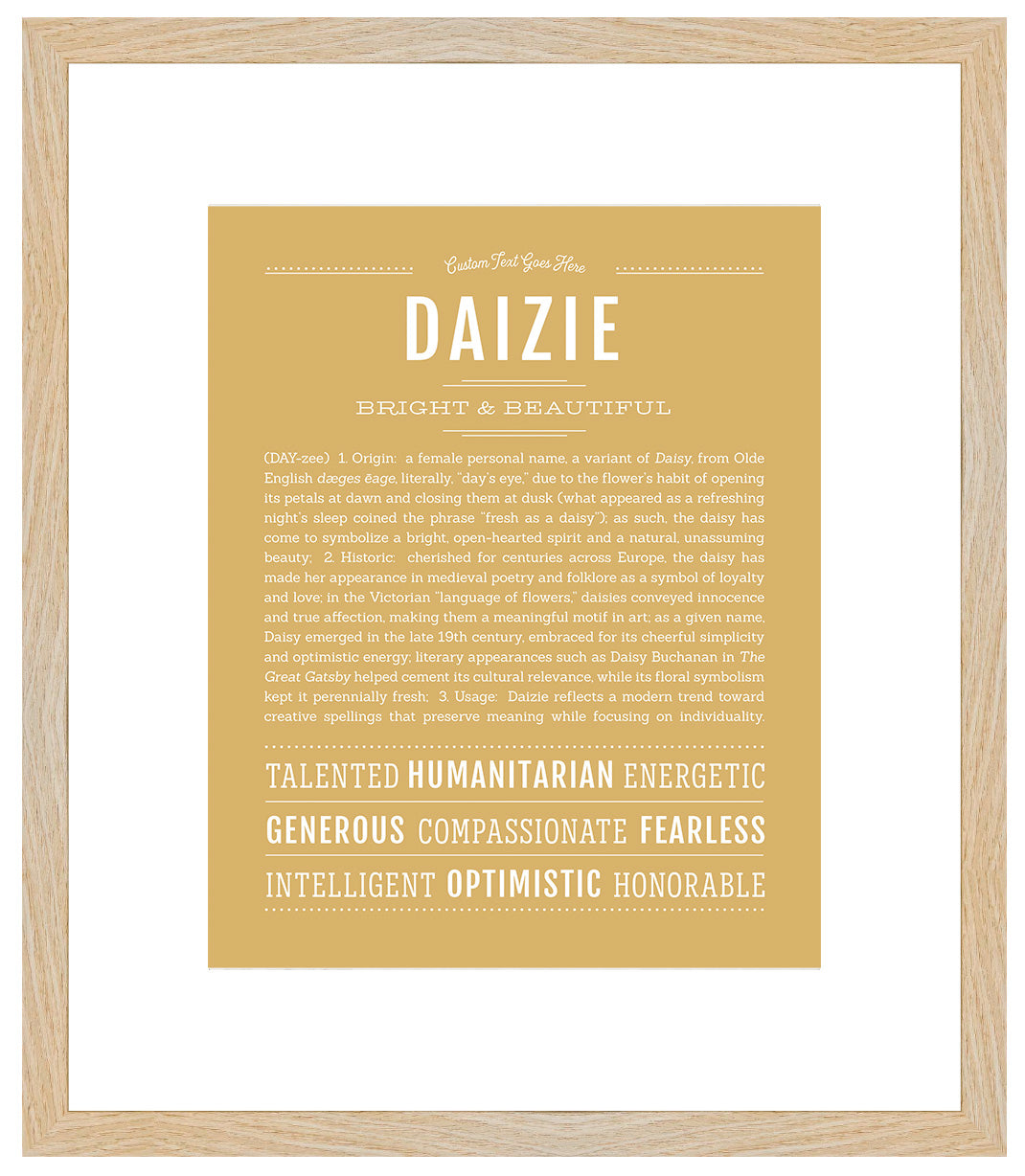 Daizie | Name Art Print