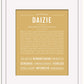 Daizie | Name Art Print