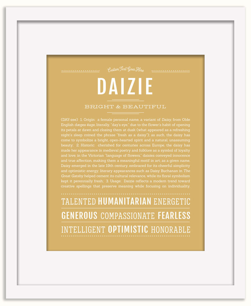 Daizie | Name Art Print