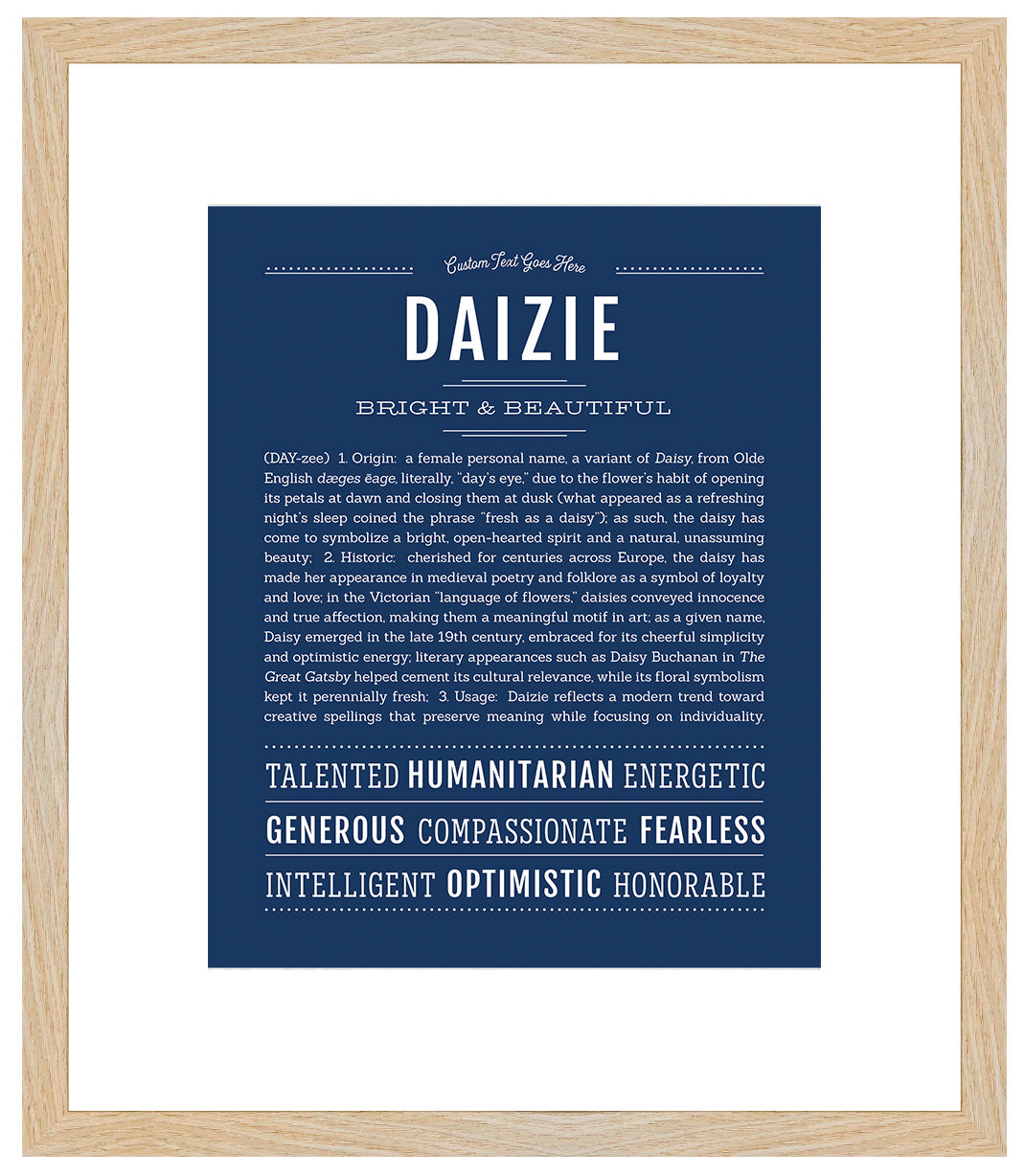 Daizie | Name Art Print